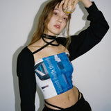 0 4 XXX strap bolero - BLACK (6683342667894)