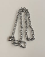 ウィンクルハートトグルバーネックレス / winkle heart toggle bar necklace
