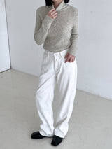 かhしみあウールポーラーニット / Cashmere wool polar knit (8color)