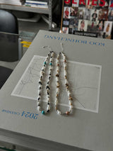 ASCLO Smile & Skull Beads Necklace (2color)