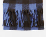 Coing brush check long muffler scarf