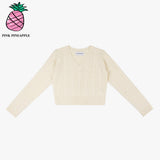 ツイストニッティングVネック/TWIST KNITTING V-N