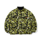 REVERSIBLE DOWN PADDING JUMPER  BLACK/DOT CAMO