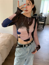 anti-sun see-through top