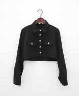 ダーソンクロップシャツジャケット / Derson Crop Shirt Jacket (2color)