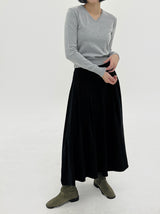 Minimal V-neck Knit (12color)