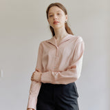 SILKY COLLAR SHIRT_PINK (6600107491446)