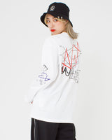 落書きプリントロングスリーブTシャツ / HAND DRAWING L/S (4592245538934)