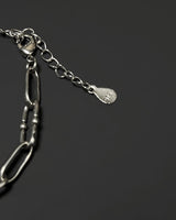 ハートクロスチェーンブレスレット / heart cross chain bracelet (925silver)