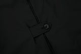  Throat Latch Trench Coat _ Black