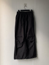 Rap string pintuck nylon pants 2C