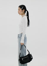 ラップストリングコルゲーテッドTシャツ / Wrap string corrugated T-shirt (4color)