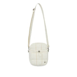 NEW SYMBOL RIVET QUILTING MINI CROSS BAG  IVORY