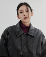 （UNISEX）チャブ6オンスレザージャンパー