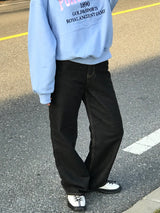 Neuveau wide denim pants