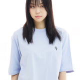 オーバーフィットマシュマロポイントショートスリーブT/OVERFIT MARSHMALLOW POINT SHORT-SLEEVED T-LIGHT PURPLE