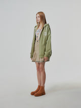HEAVY WEIGHT OVERFITTED UNIVERSITY LOGO EMBROIDERY HOODIE ZIP UP_ SAGE GREEN (6682311295094)