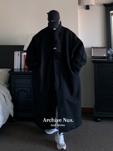Nus. ウールブラックコート
