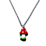 Trippy mushroom necklace