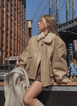 (UNISEX) セントプレミアムレザームートン