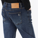 Signature Stud Slim Crop Fit Denim Pants Dark Indigo