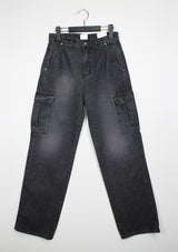 セニティーカーゴパンツ / no.5184 Senity Cargo Pants - Black denim