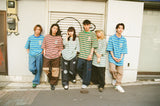 マルチボーダーコラボレーションSS Tシャツ / Multi border collaboration SS tee I Younger Song x mahagrid