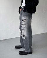 ダークブルービンテージワイドデニム / TR2423 Dark Blue Vintage Wide Denim (XS ~ L)
