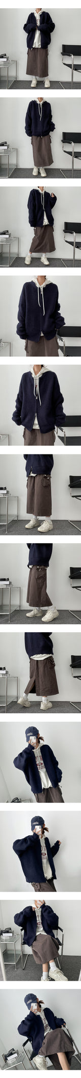 Lacotant String Banded Back Slit Long Skirt