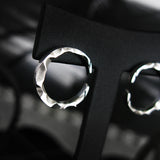 クレセントホーンS1シルバースタッズイヤリング / Crescent horn-S1 silver stud earring (4595525845110)