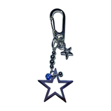 Pierced big star keychain