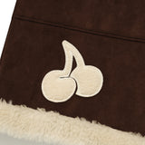 CHERRY SUEDE MUSTANG JACKET [DARK BROWN]