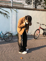 トレンディウォッシングデニムパンツ
