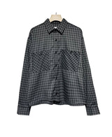 レオンチェッククロップシャツ (2 color)