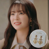 ロイヤルベイビーエンジェルイヤリング - ショート / Royal Baby Angel Earring - Short (Gold) (Kep1er Mashiro Earring)