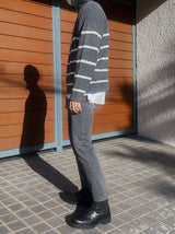 Other Border Half Zip Up Knit (3color) (6660749131894)