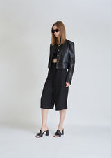 FAUX LEATHER NON COLLAR JACKET (6679784652918)