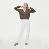 WOOL CROP KNIT CARDIGAN_BROWN (6610811912310)