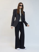 NAVY HOURGLASS STRIPE BLAZER(Copy) (6679786717302)