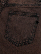 5ポケット刺繡デニムパンツ/5-POCKET EMB DENIM PANTS BROWN(CV2CFUD129A)