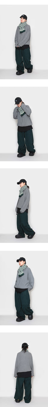 ボエルカラーニットウェアジップアップ / Boel Collar Knitwear Zip-Up