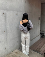 Rainbow bolero cardigan