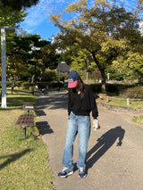 シンプリービーンボタンVネックカーディガン