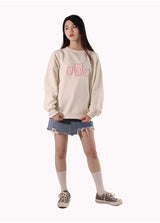 robotjellybear Sweatshirt - ivorypink (6636648530038)