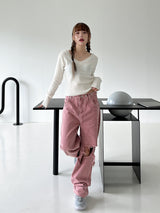 ビジョピンクデニムパンツ/no.1109 Bijo Pink Denim Pants