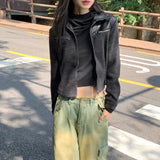タフナッピングカットアウトスリットゴフコア長袖フーディーTシャツ
