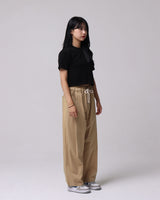 ヌードルストラップバンディングワイドパンツ/Noodle Strap Banding Wide Pants_3color