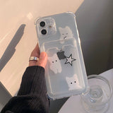 ホワイトキャットカードフォーンケース / White cat card Phone Csae