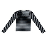 アンバーストライプTシャツ / Amber stripes T-shirts (navy)