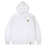 [UNISEX]Yellow odd flower embroidery hoodie